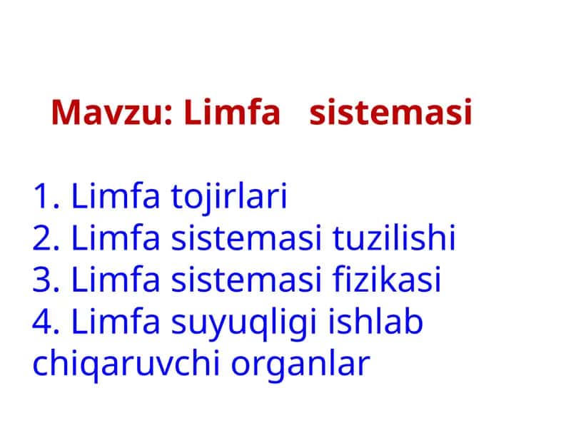 Limfa sistemasi 1