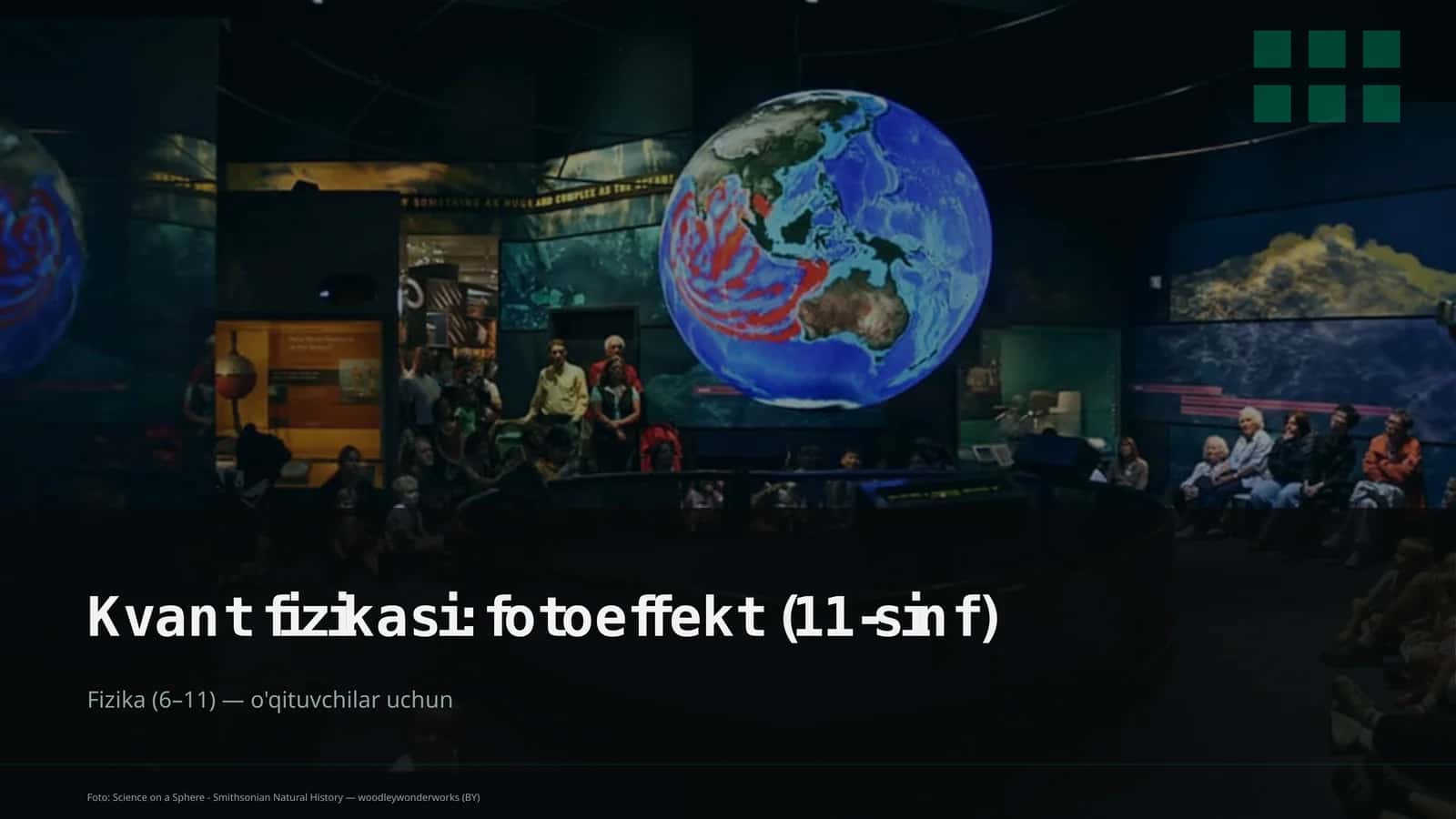 Kvant fizikasi: fotoeffekt (11-sinf) 1