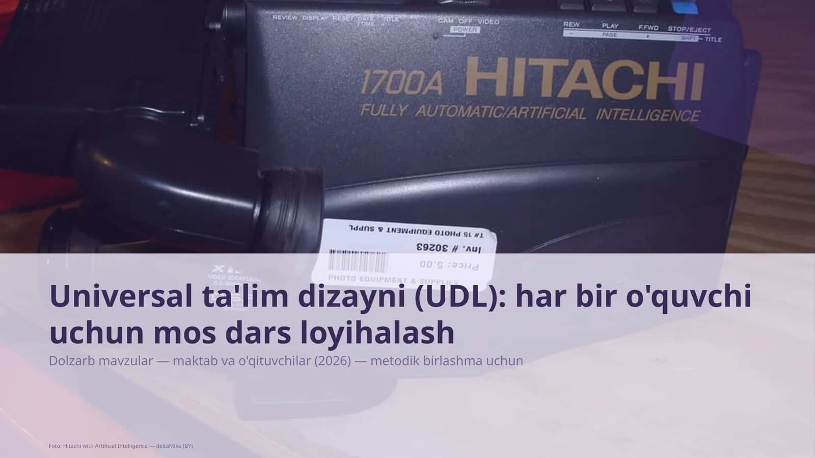 Universal ta'lim dizayni (UDL) 1