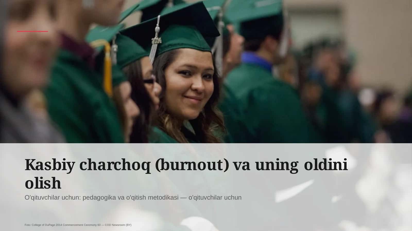 Kasbiy charchoq (burnout) va uning oldini olish 1