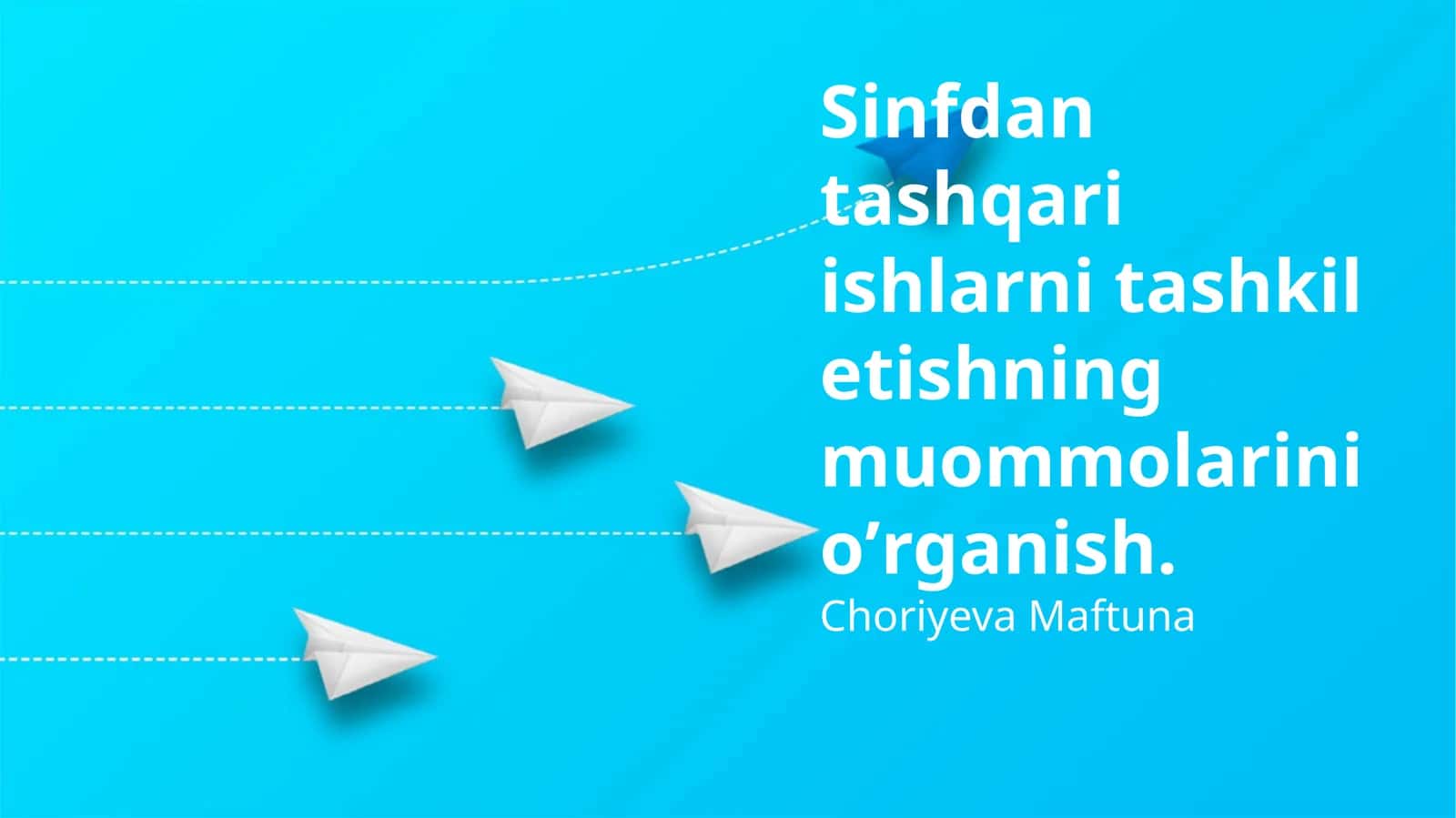 Sinfdan tashqari ishlarni tashkil etishning muommolarini oʼrganish 1