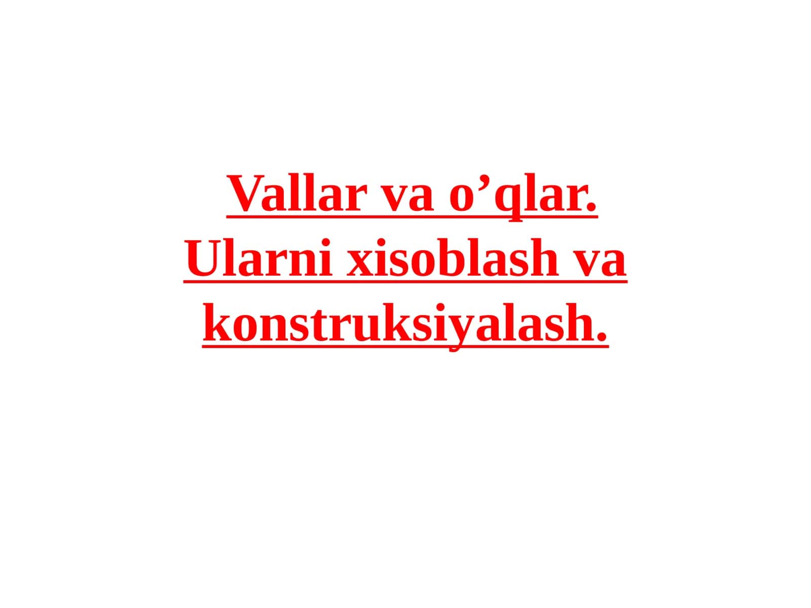 Vallarvao’qlar.Ularnixisoblashvakonstruksiyalash 1
