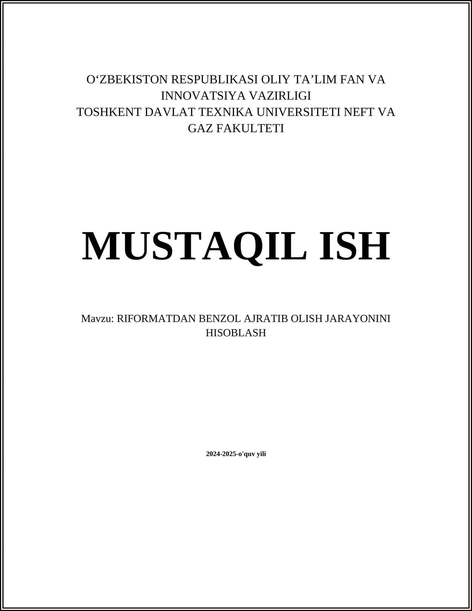 Benzol ajratib olish usullari 1