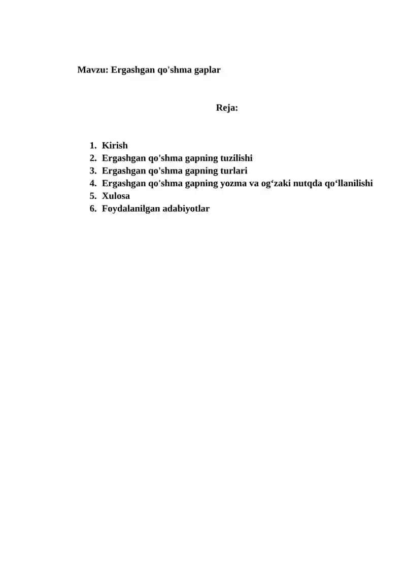 Ergashgan qo'shma gaplar