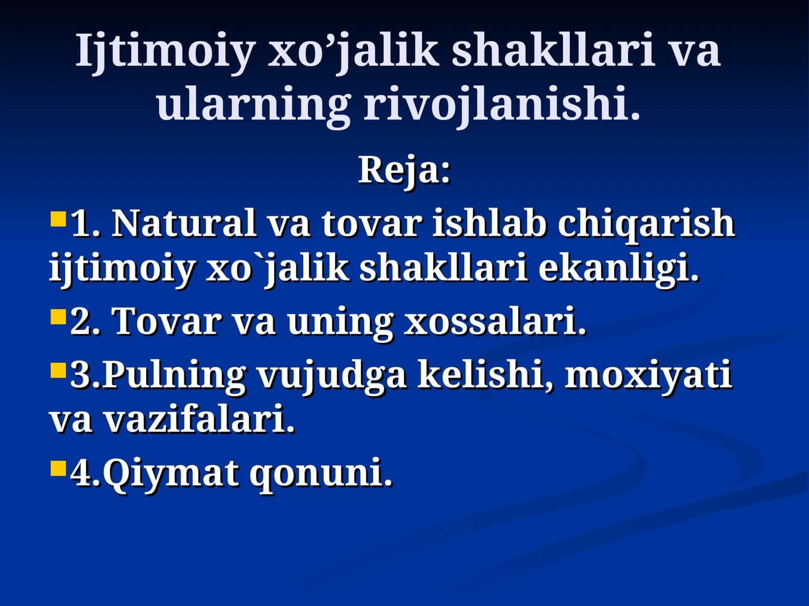 Iqtisodiyot nazariyasi 1