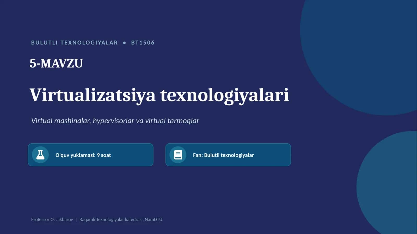BULUTLI TEXNOLOGIYALAR • BT1506 1
