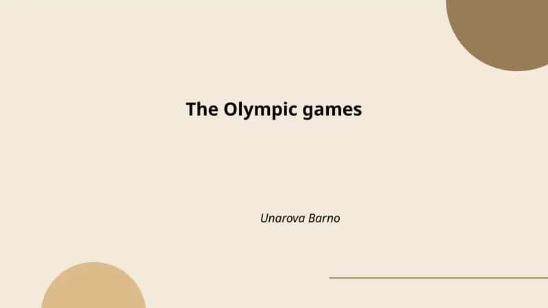 Ancient Olympic Games 1