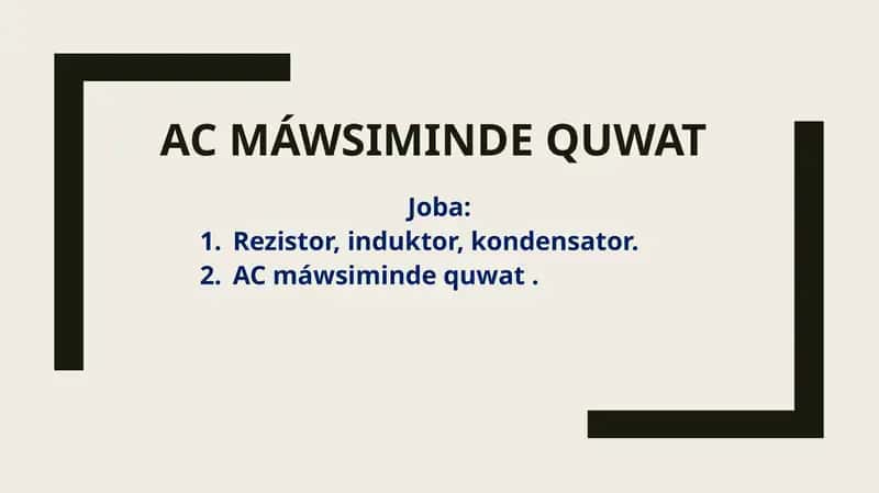 AC máwsiminde quwat 1