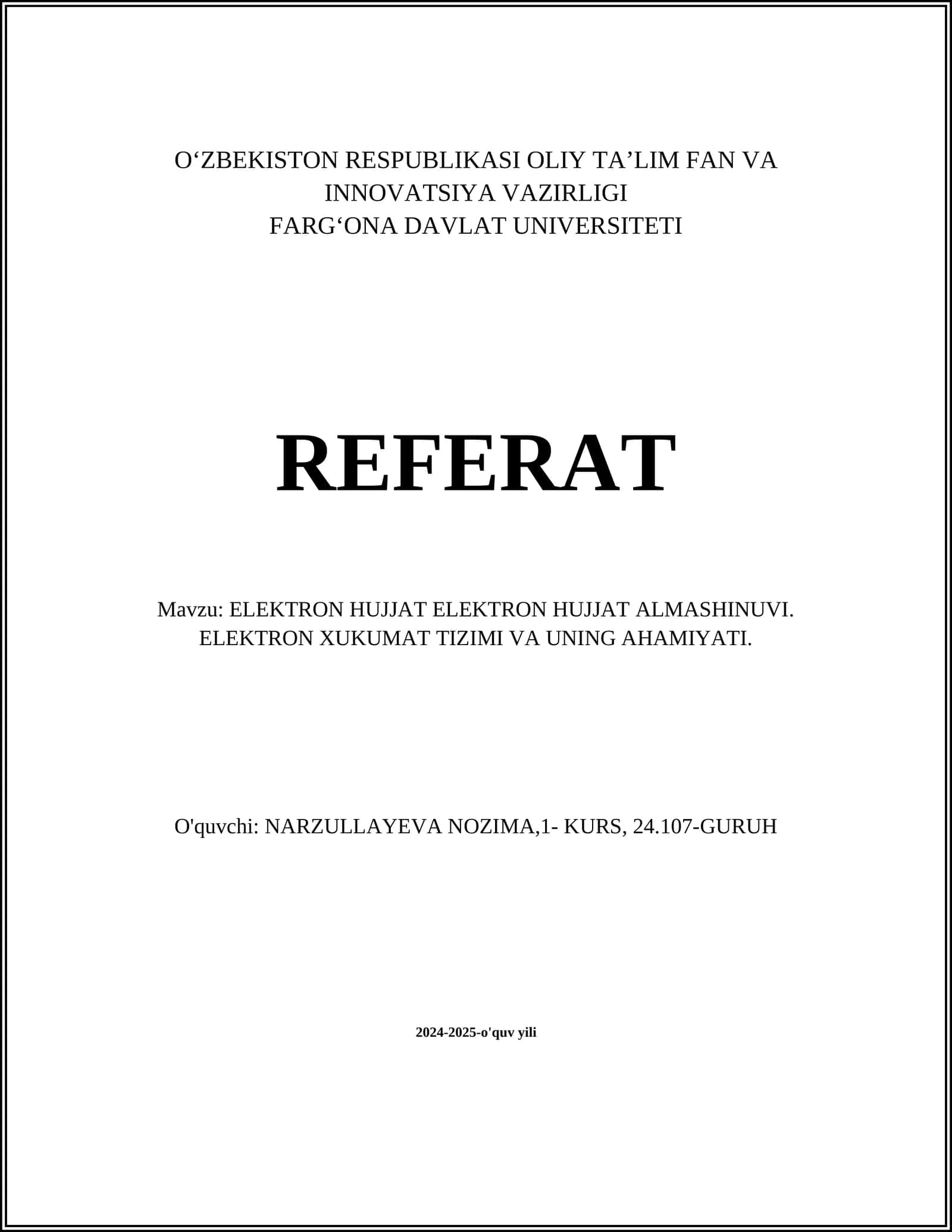 Elektron hujjat almashinuvi 1