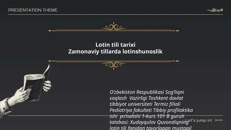 Lotin tili tarixi 1