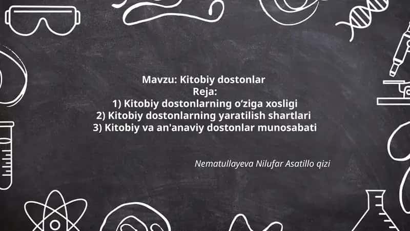 Kitobiy dostonlar 1