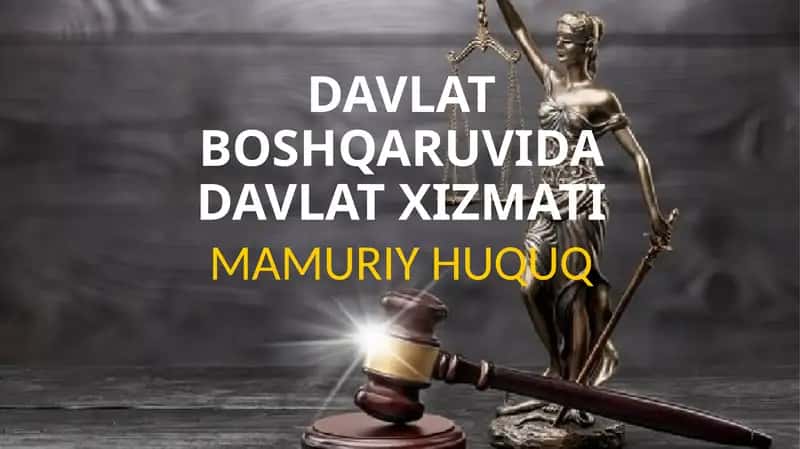 Davlat boshqaruvida davlat xizmati 1
