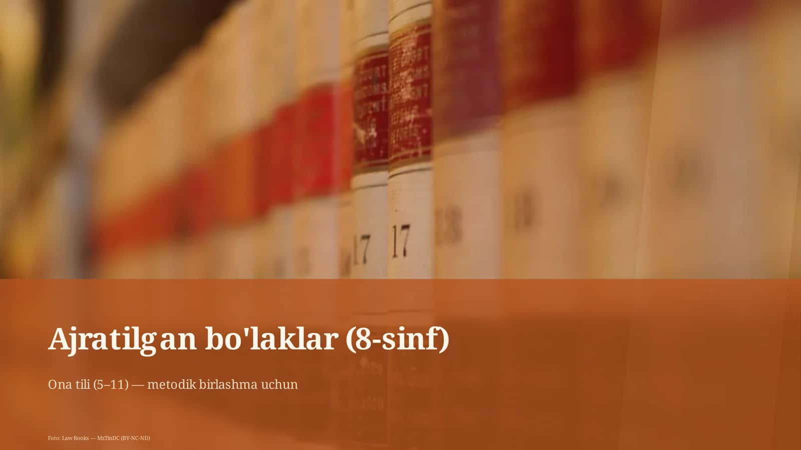 Ajratilgan bo'laklar (8-sinf) 1