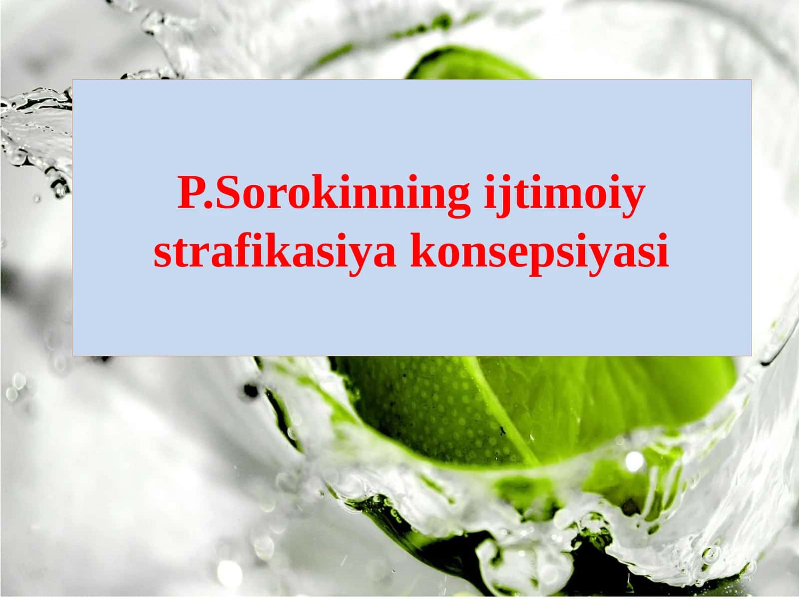 P.Sorokinning ijtimoiy strafikasiya konsepsiyasi 1