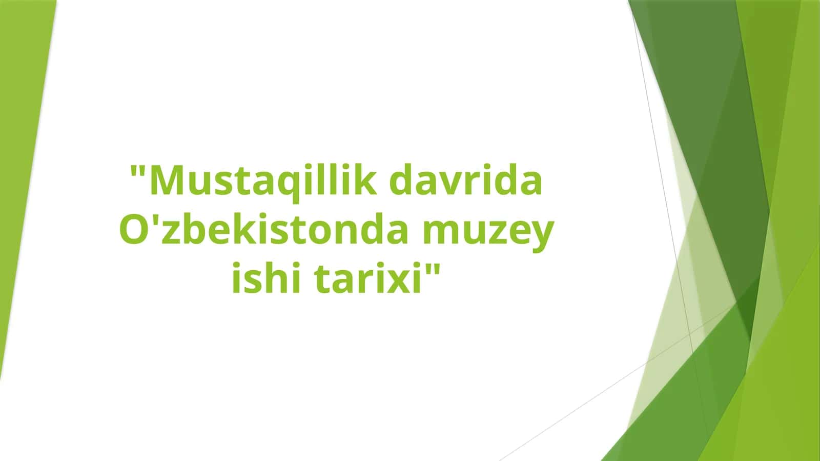 Mustaqillik davrida O'zbekiston muzeyi tarixi 1