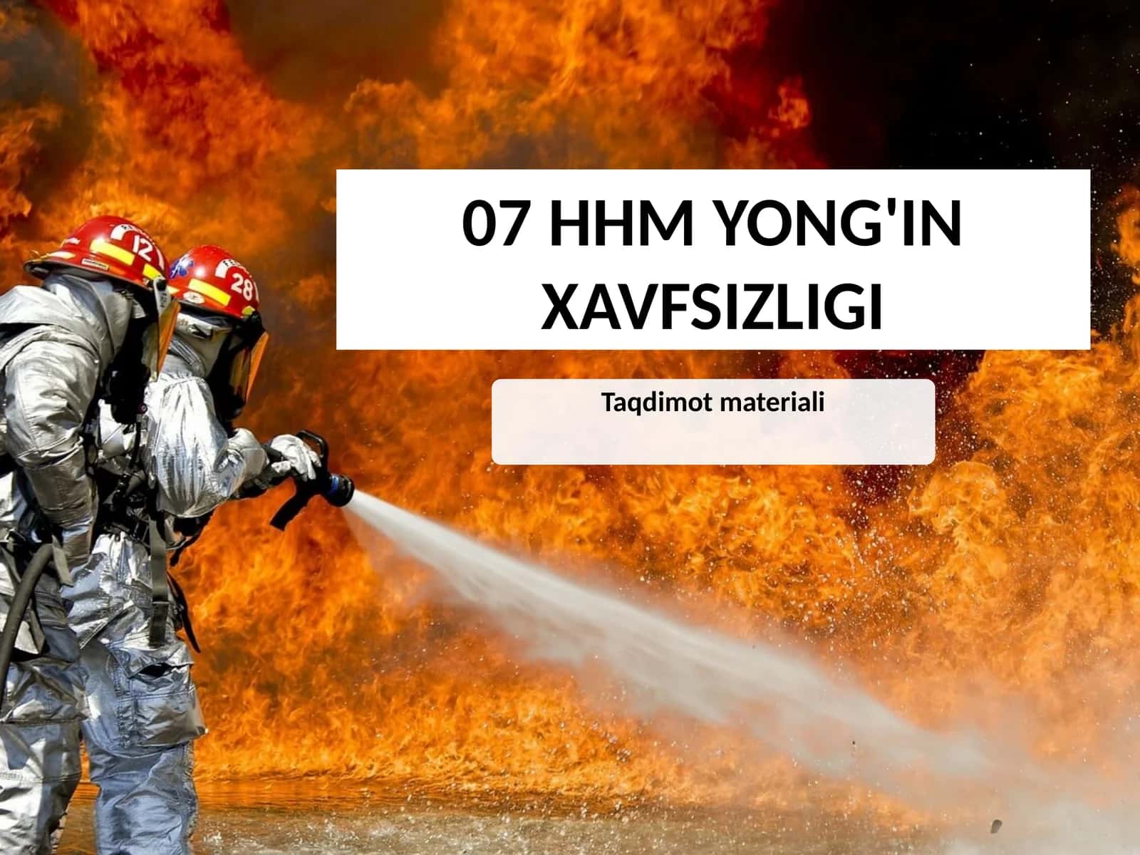 Yong'in xavfsizligi qoidalari 1