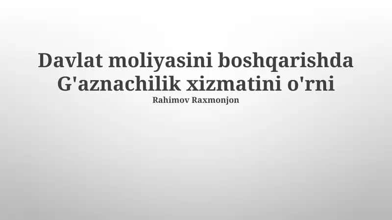 G'azna xizmati 1