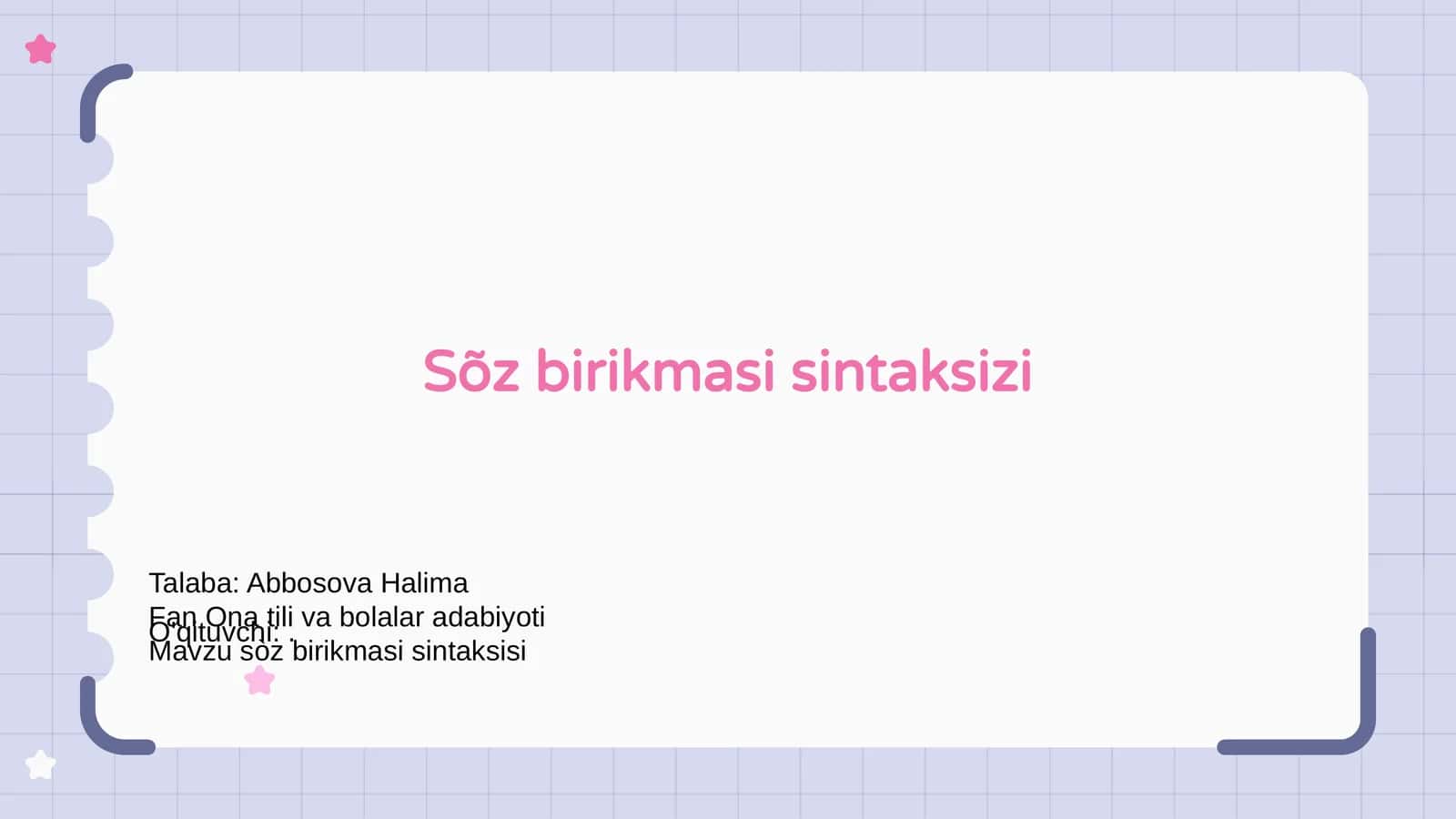 Sõz birikmasi sintaksizi 1