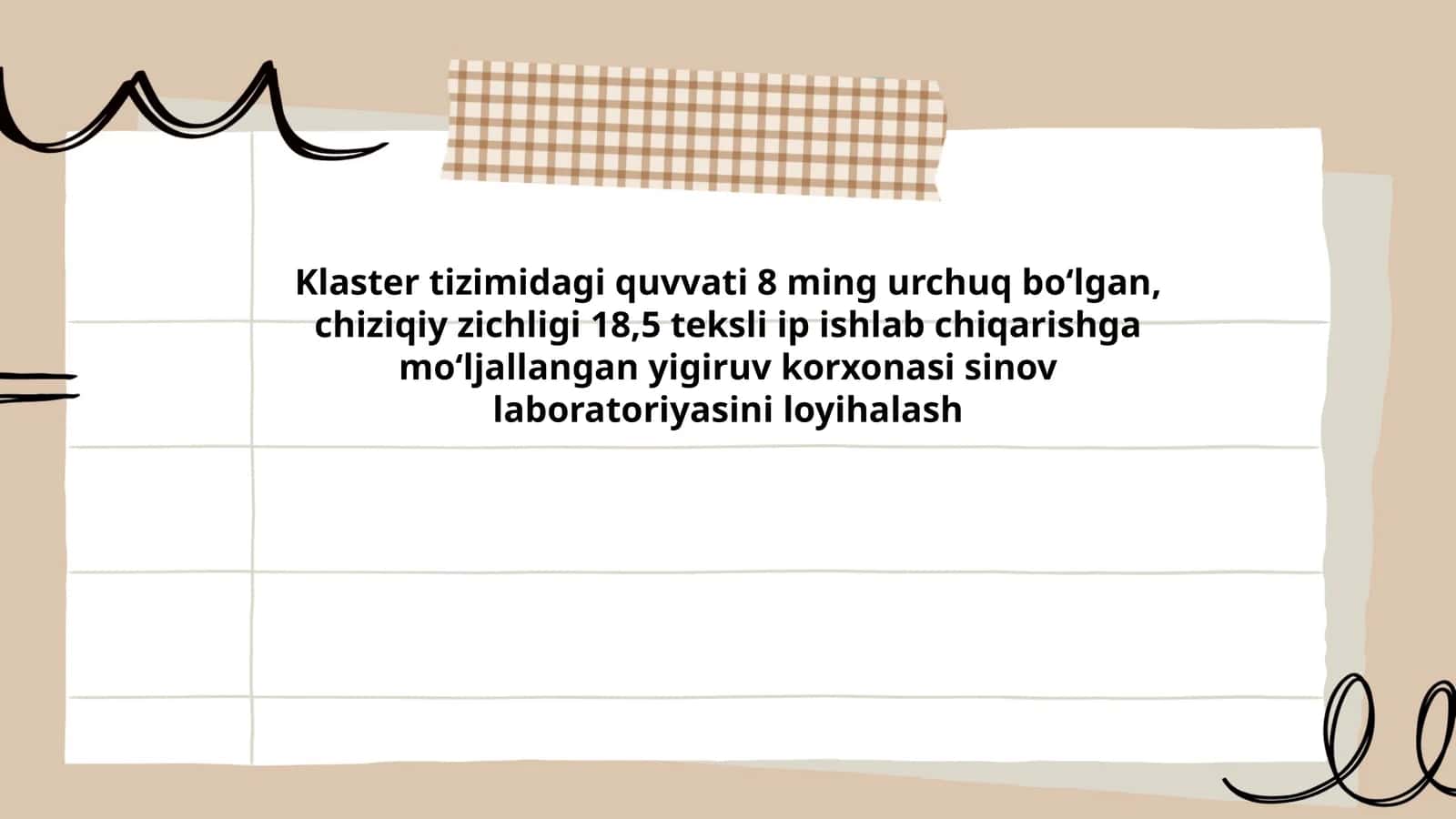 Klaster Tizimi Sinov Laboratoriyasi 1