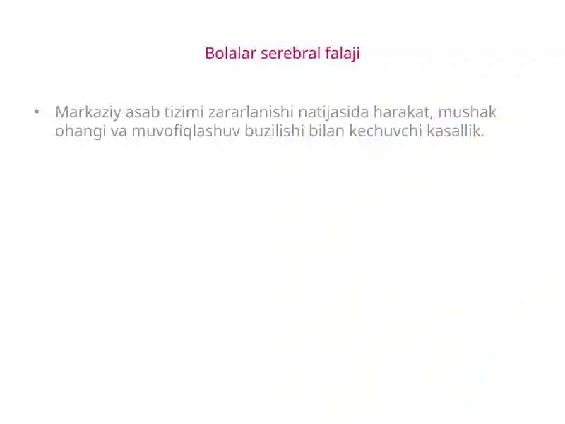Bolalar serebral falaji 1