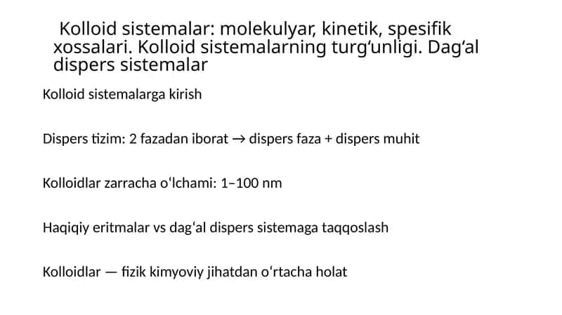 Kolloidsistemalar 1