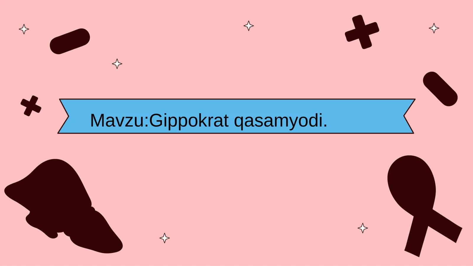 Gippokrat qasamyodi 1