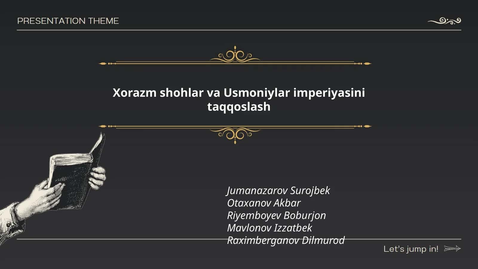 Xorazm shohlar va Usmoniylar imperiyasini taqqoslash 1