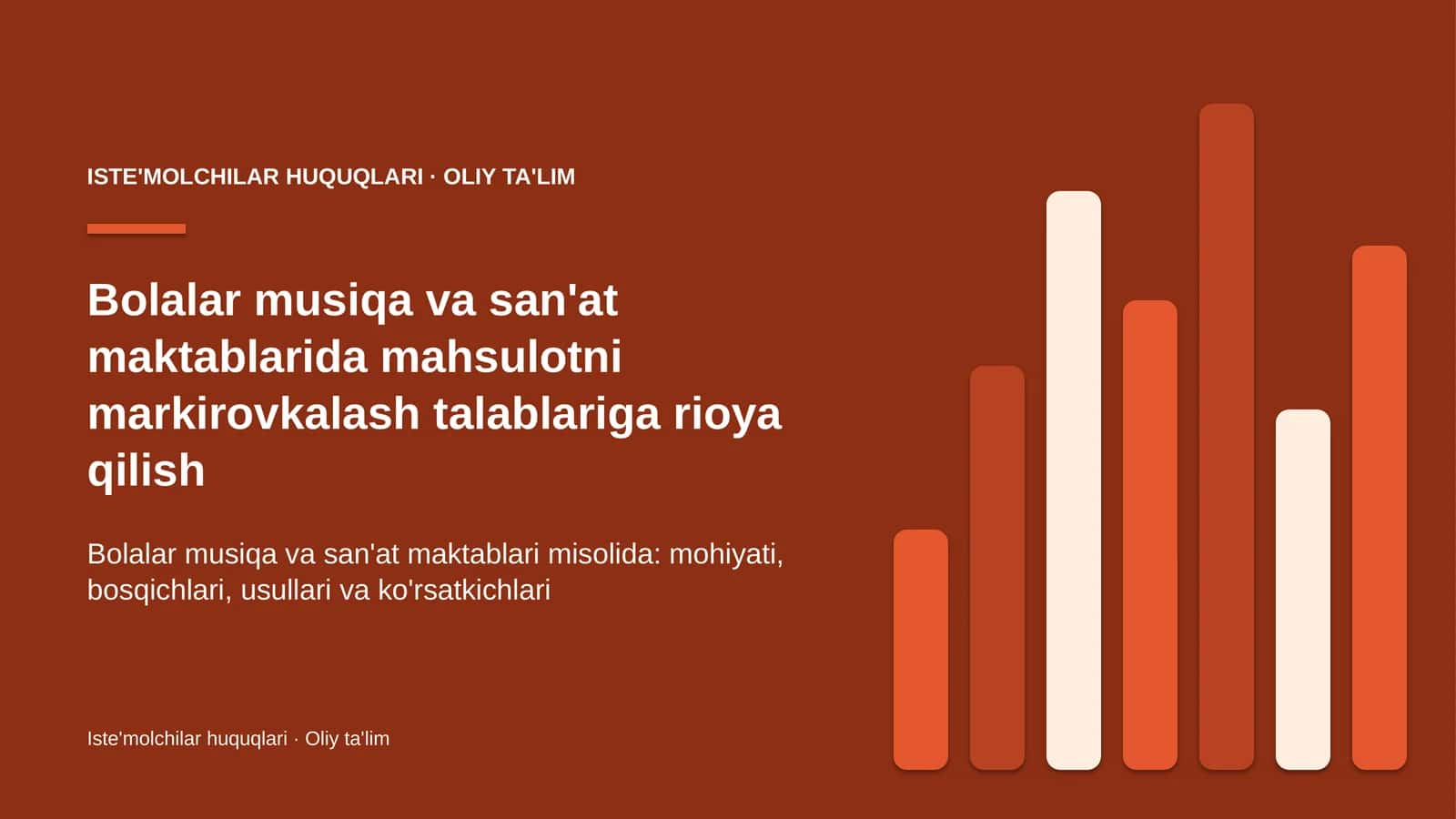 bolalar musiqa va san'at maktablarida mahsulotni markirovkalash talablariga rioya qilish 4894 1