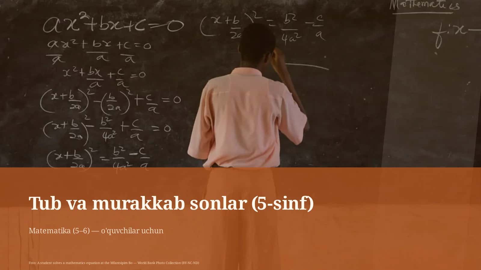 Tub va murakkab sonlar (5-sinf) 1