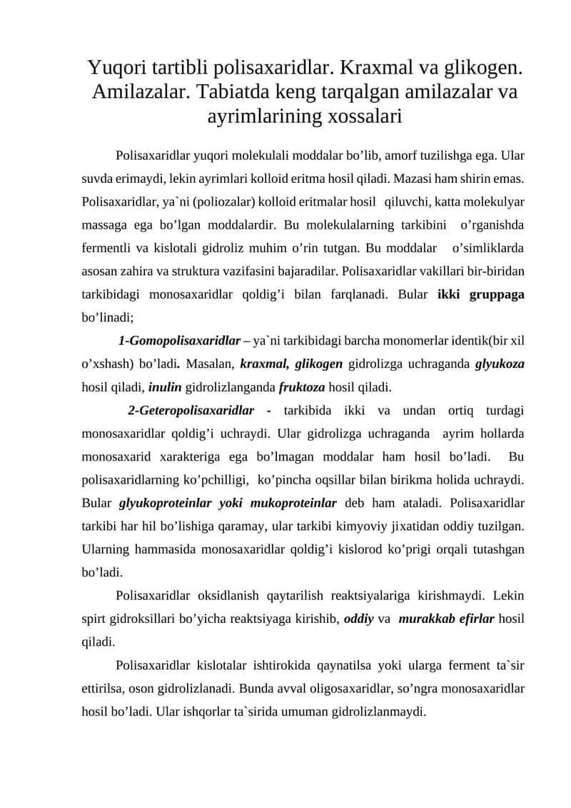 Polisaxaridlar 1
