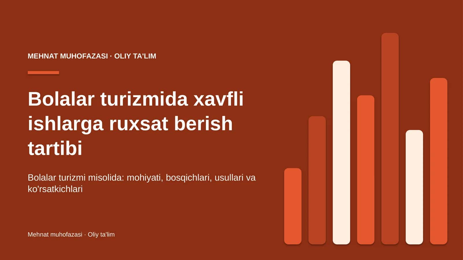 Bolalar turizmida xavfli ishlarga ruxsat berish tartibi 1