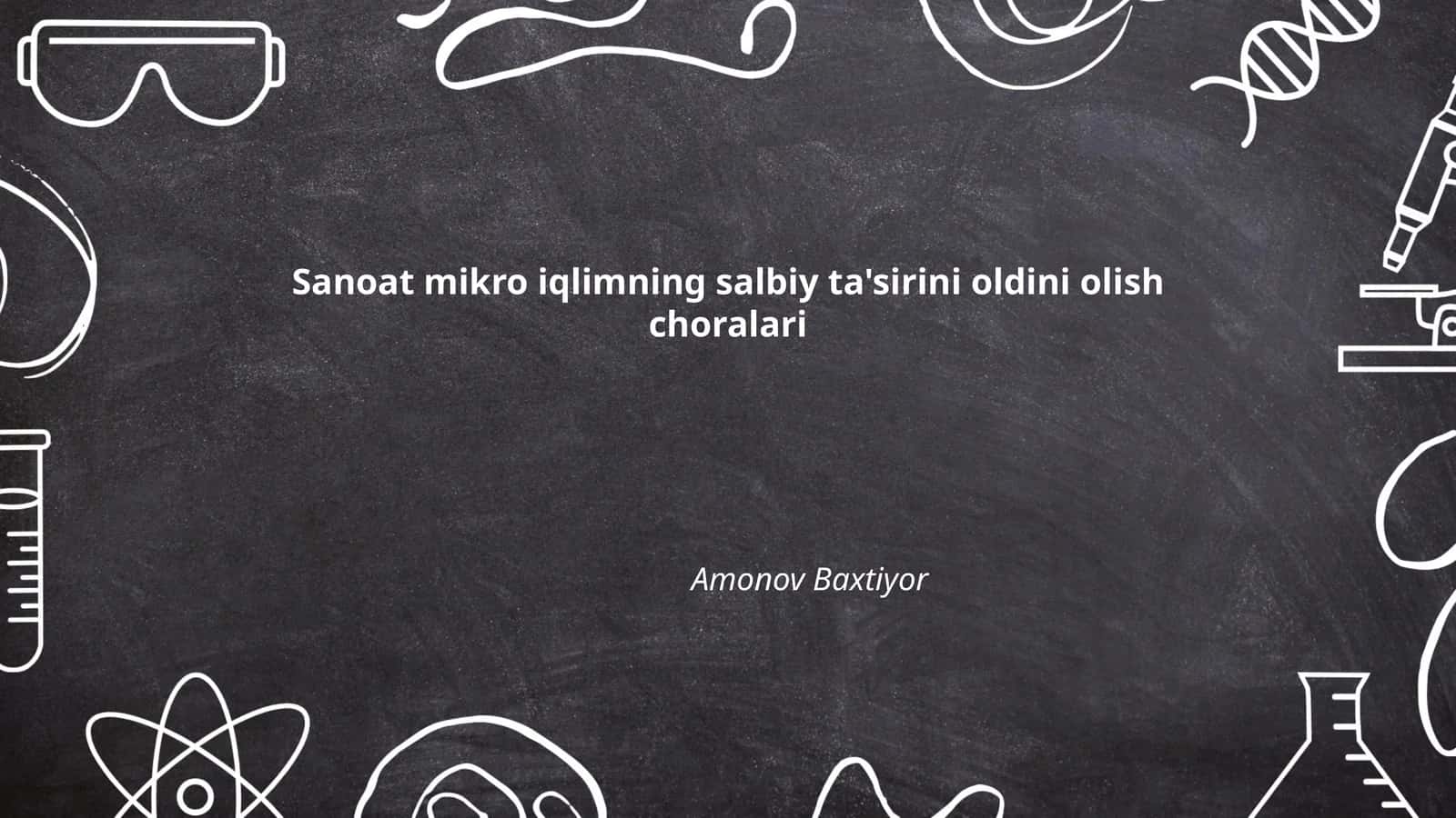 Sanoat Mikro iqlimning salbiy ta'sirini oldini olish choralari 1