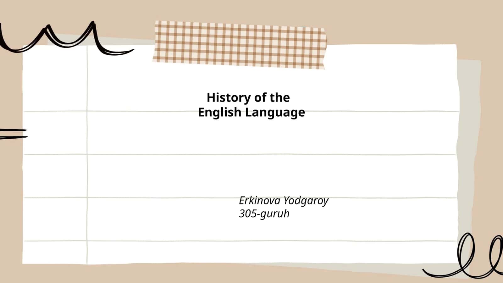 History of the English Language 1