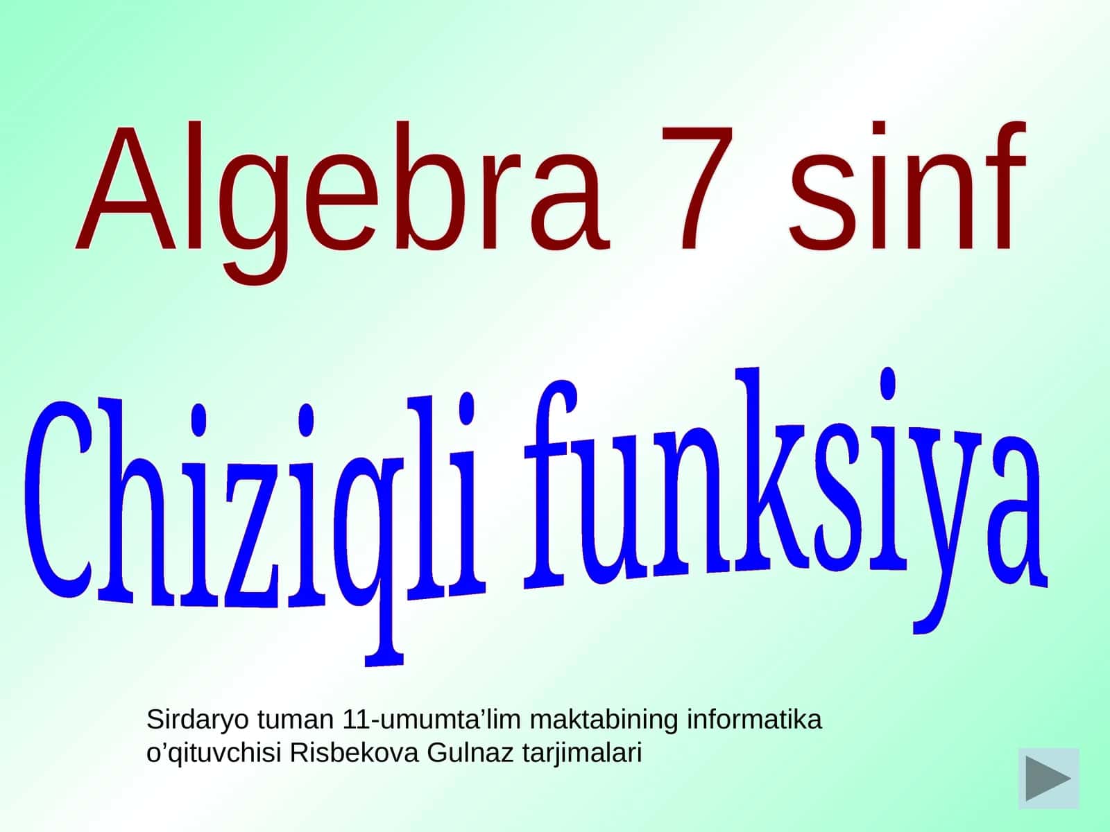 Chiziqlifunksiya 1