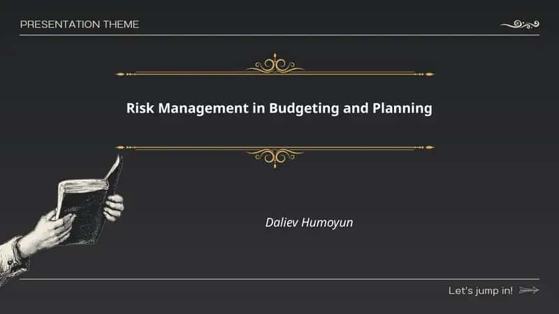 Risk Management in Budgeting and Planning 1