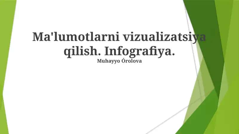 Infografika Turlari va Ularning Qo'llanilishi 1