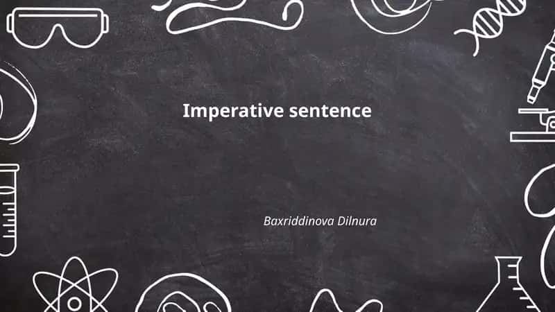Imperative sentences 1