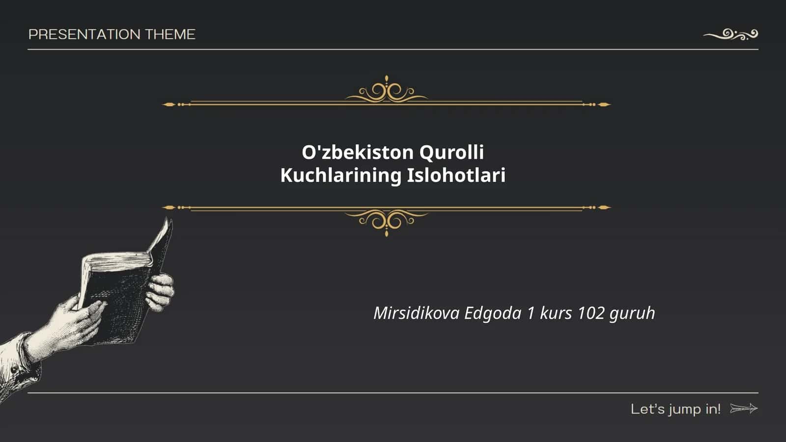 O'zbekiston Qurolli Kuchlarining Islohotlari 1