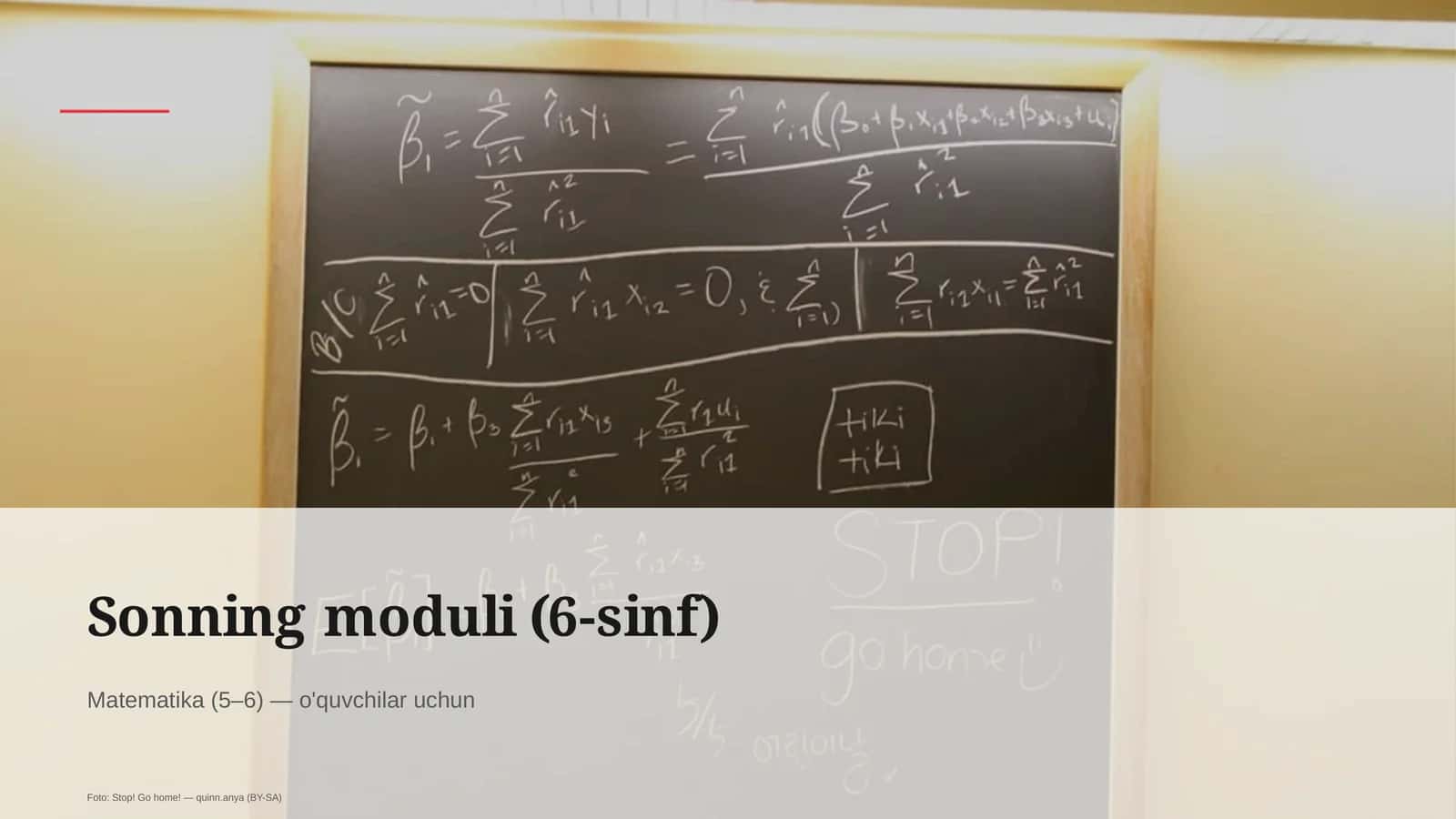 Sonning moduli (6-sinf) 1