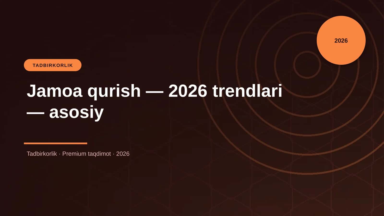 Jamoa qurish — 2026 trendlari — asosiy 1