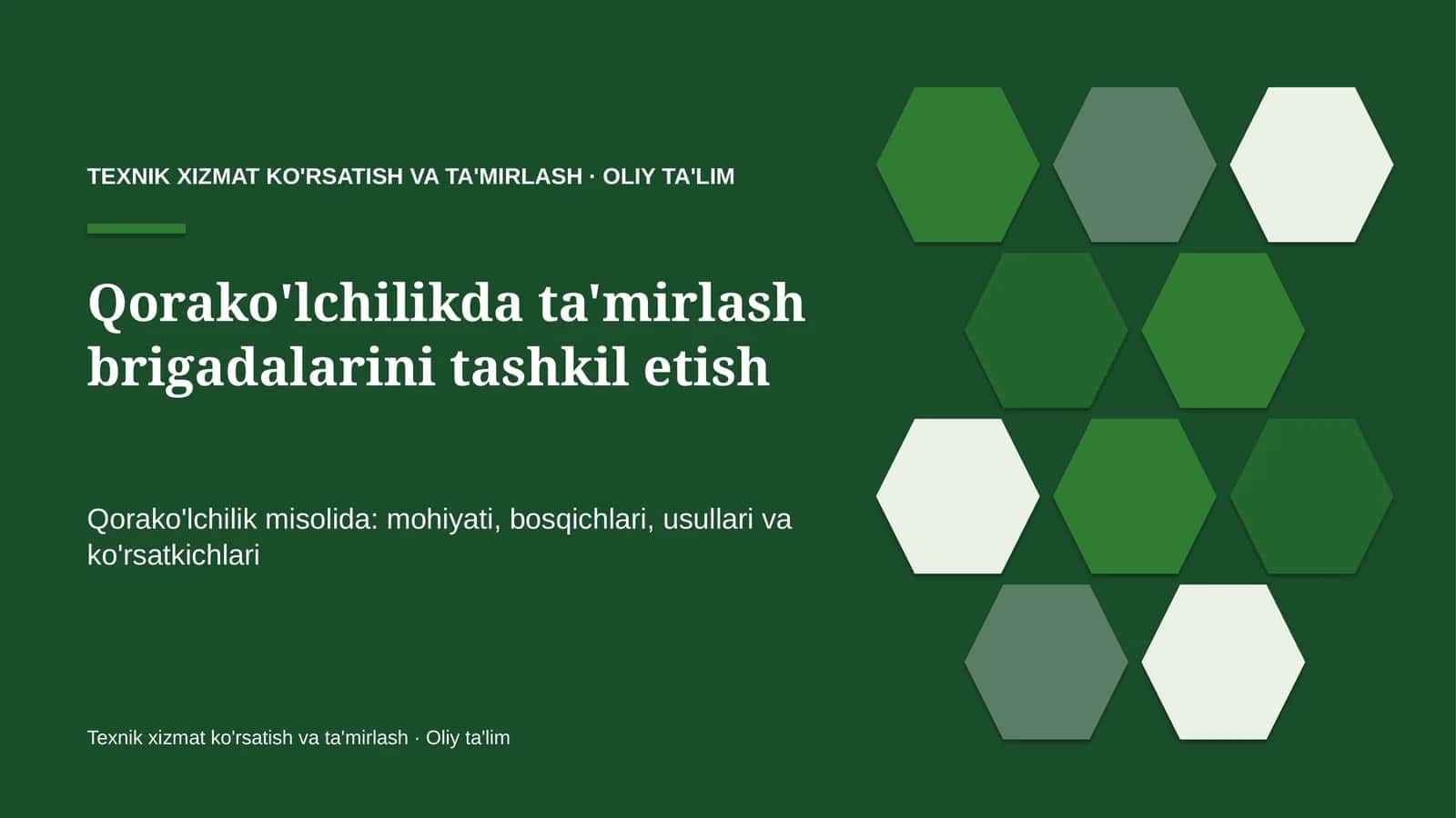 qorako'lchilikda ta'mirlash brigadalarini tashkil etish 8945 1