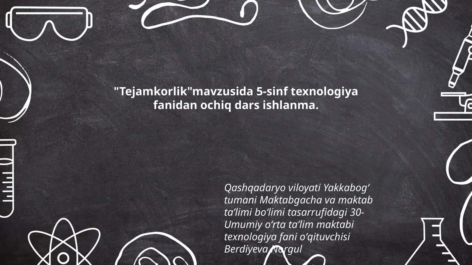 Tejamkorlik 1