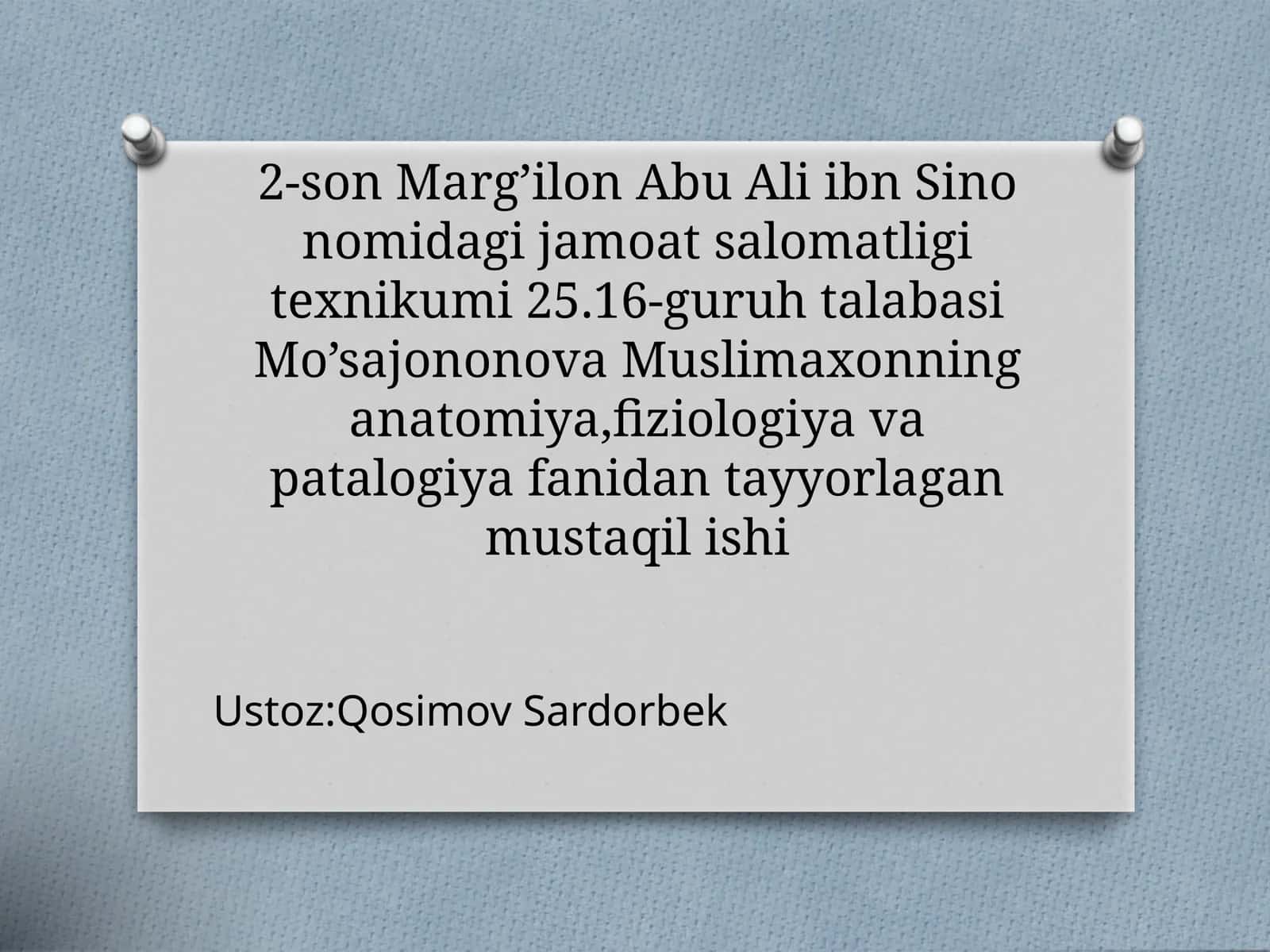 2-sonMarg’ilonAbu Ali ibn Sino nomidagi jamoatsalomatligi texnikumi 1