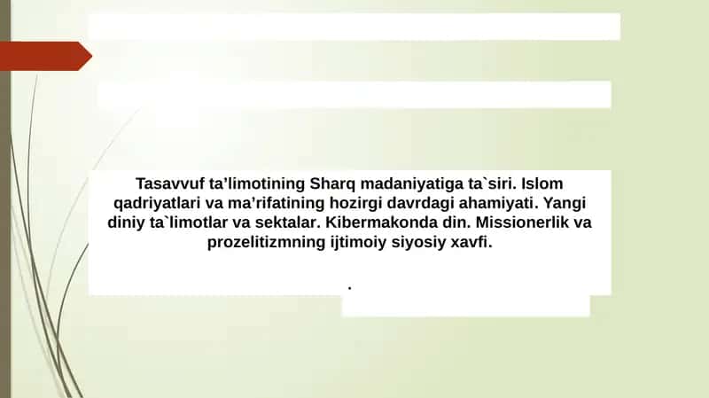Tasavvuf Taʼlimotining Sharq Madaniyati 1