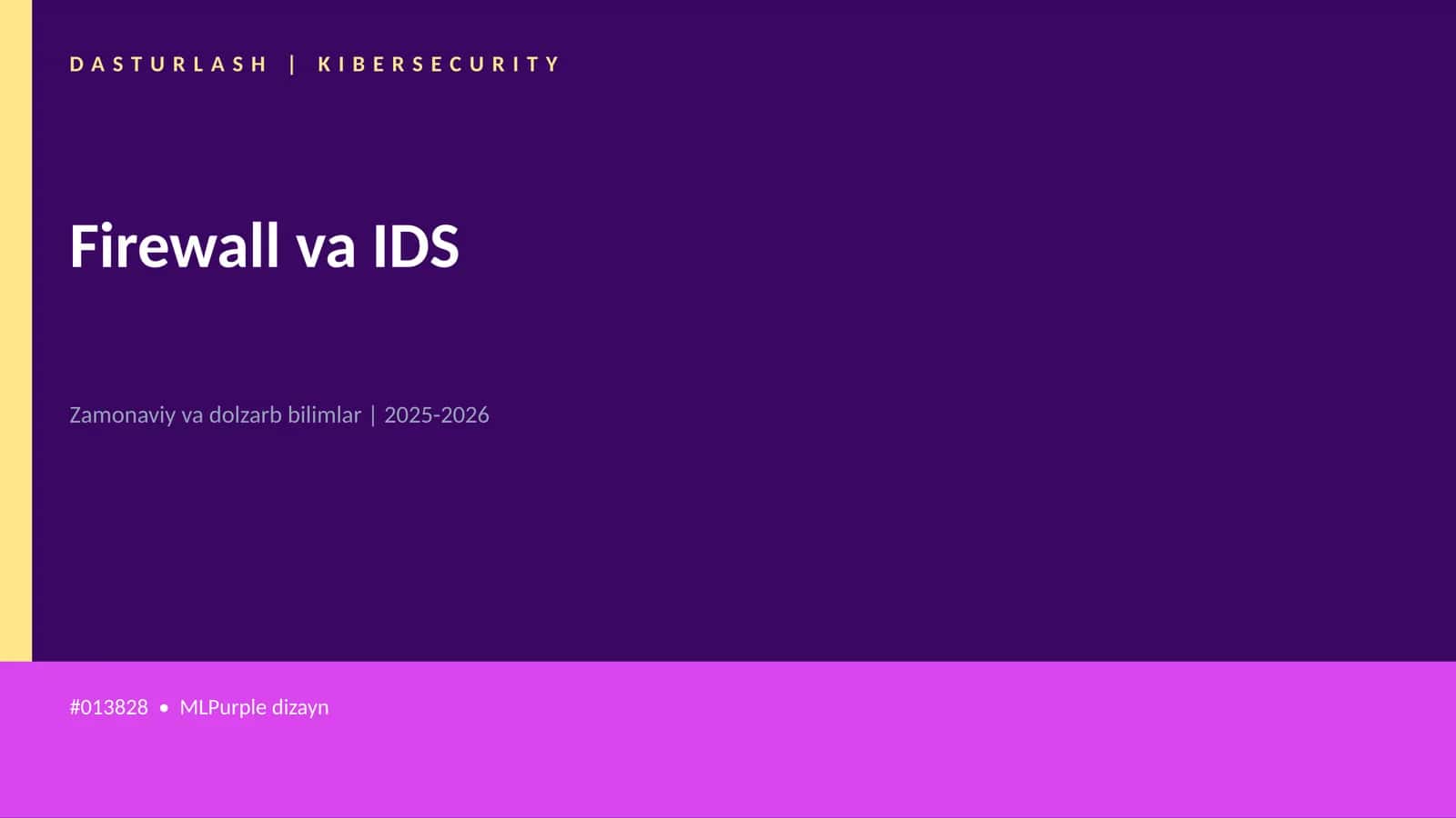 Firewall va IDS 1