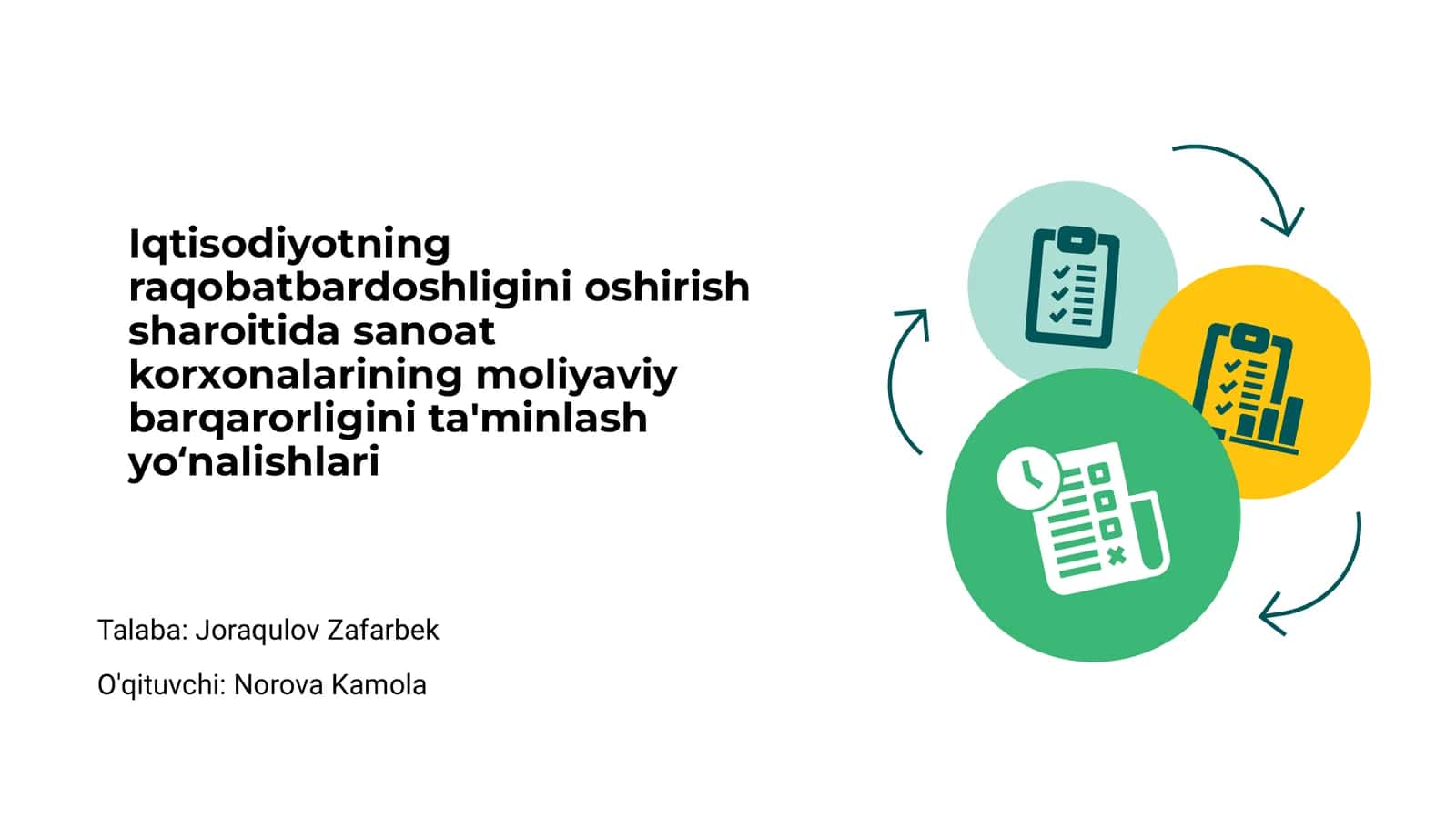 Iqtisodiyotda raqobatbardoshlikni oshirish asoslari 1