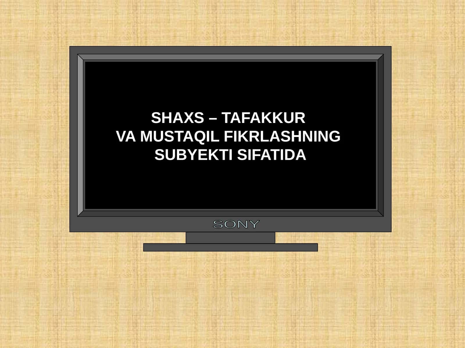 SHAXS – TAFAKKUR VA MUSTAQIL FIKRLASHNING SUBYEKTI SIFATIDA 1