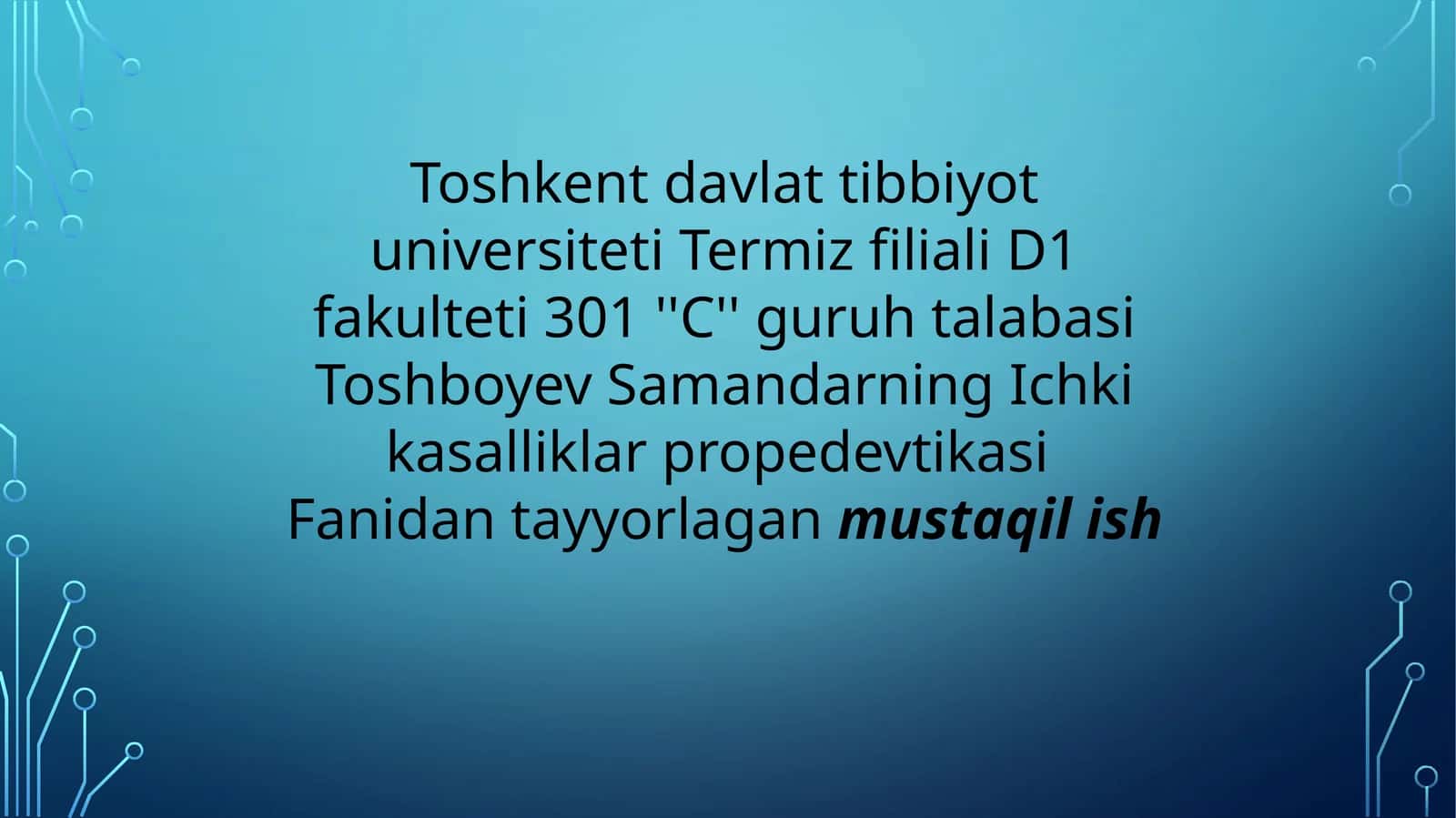 Instrumental Tekshiruvlar Turlari va Rentgenogramma Interpretatsiyasi 1