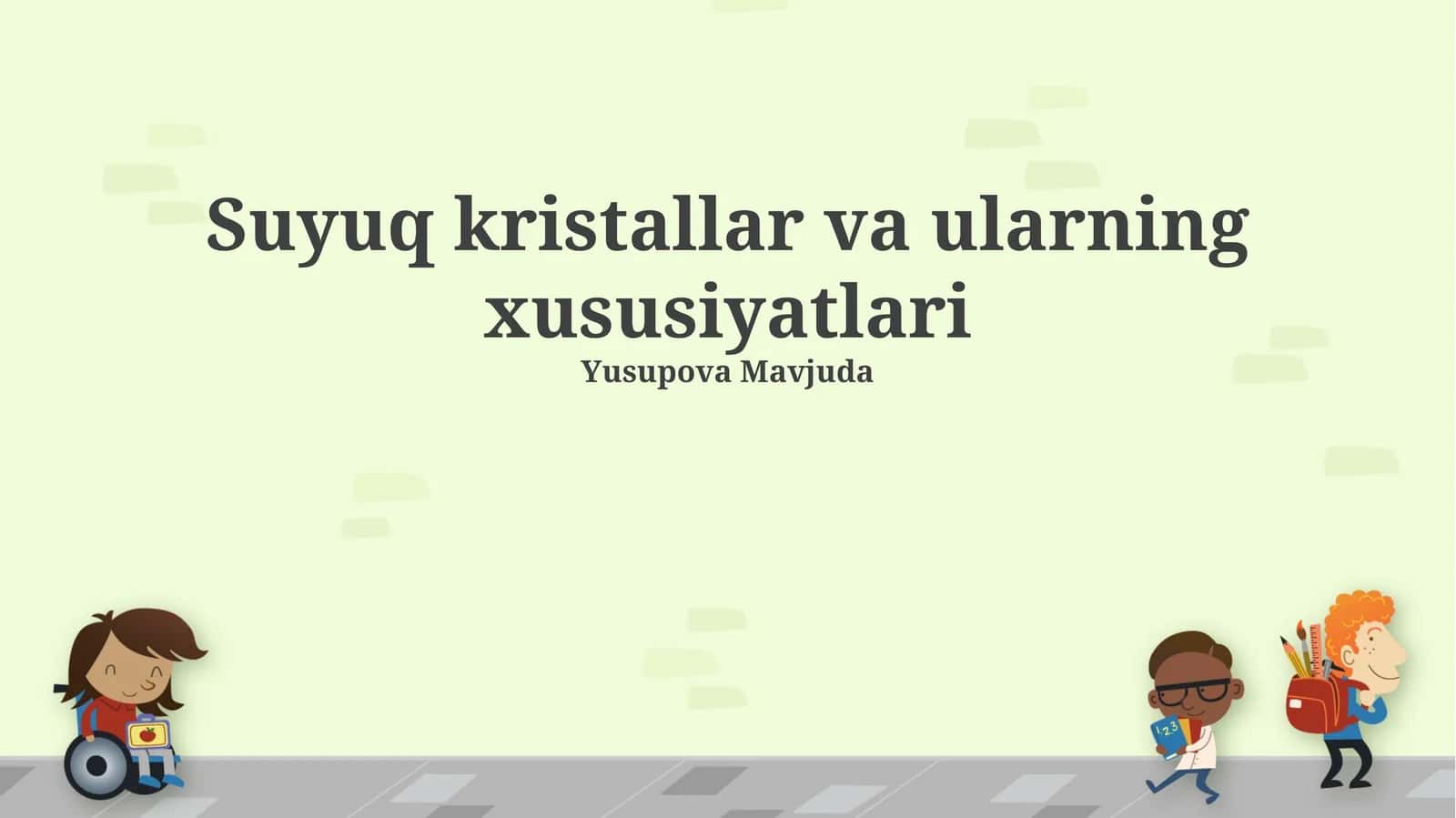 Suyuq kristallar va ularning xususiyatlari 1