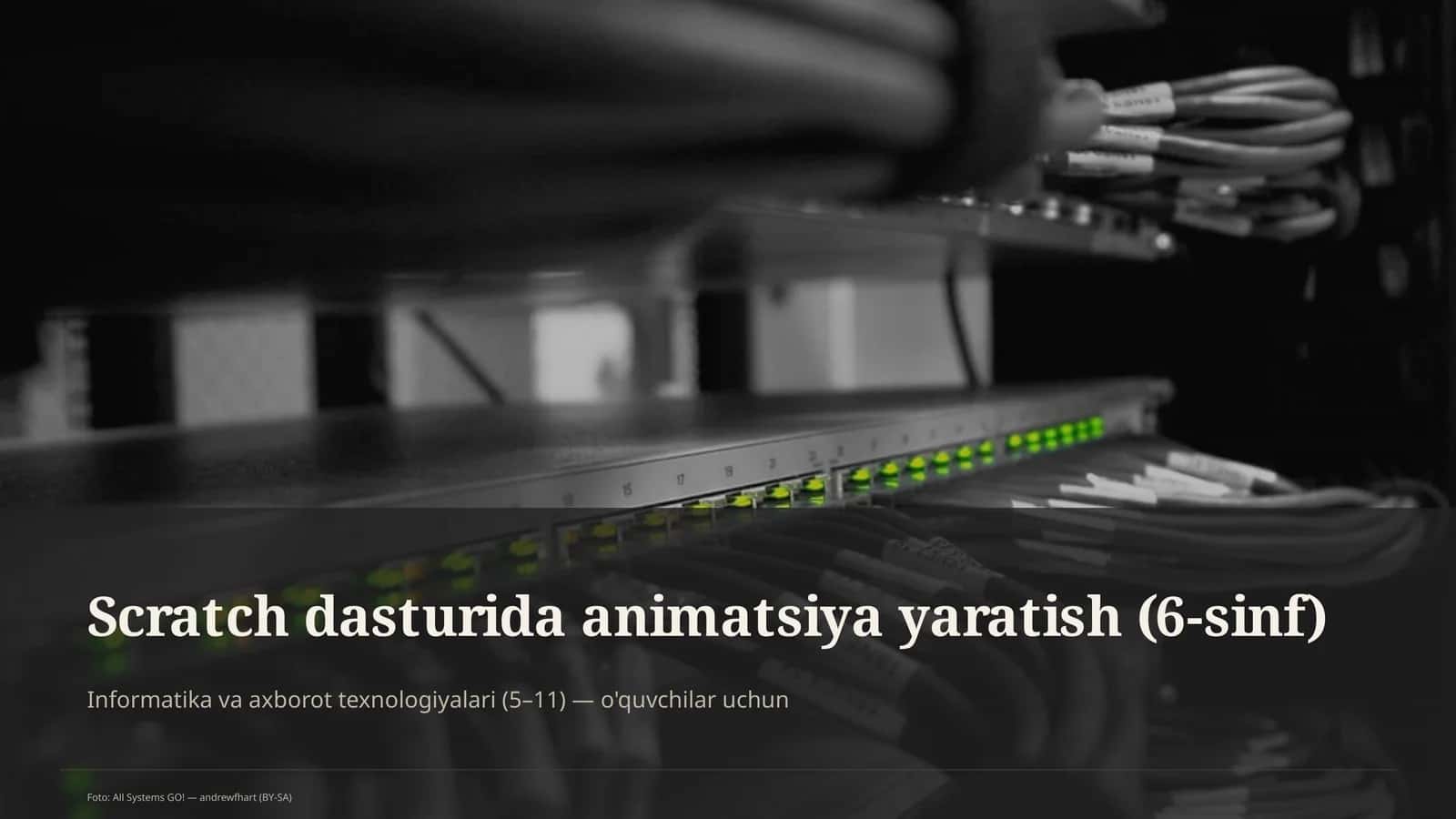 Scratch dasturida animatsiya yaratish (6-sinf) 1
